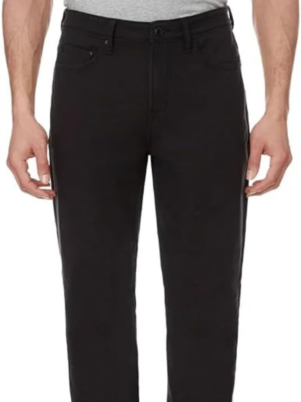 NWT Men's CAT Caterpillar Fleece Lined Canvas Pant, Black, Size 38x29